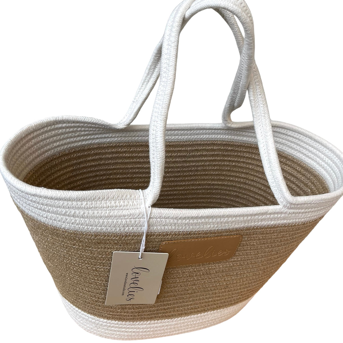 LOVELIES Sommertasche Shopper weiß