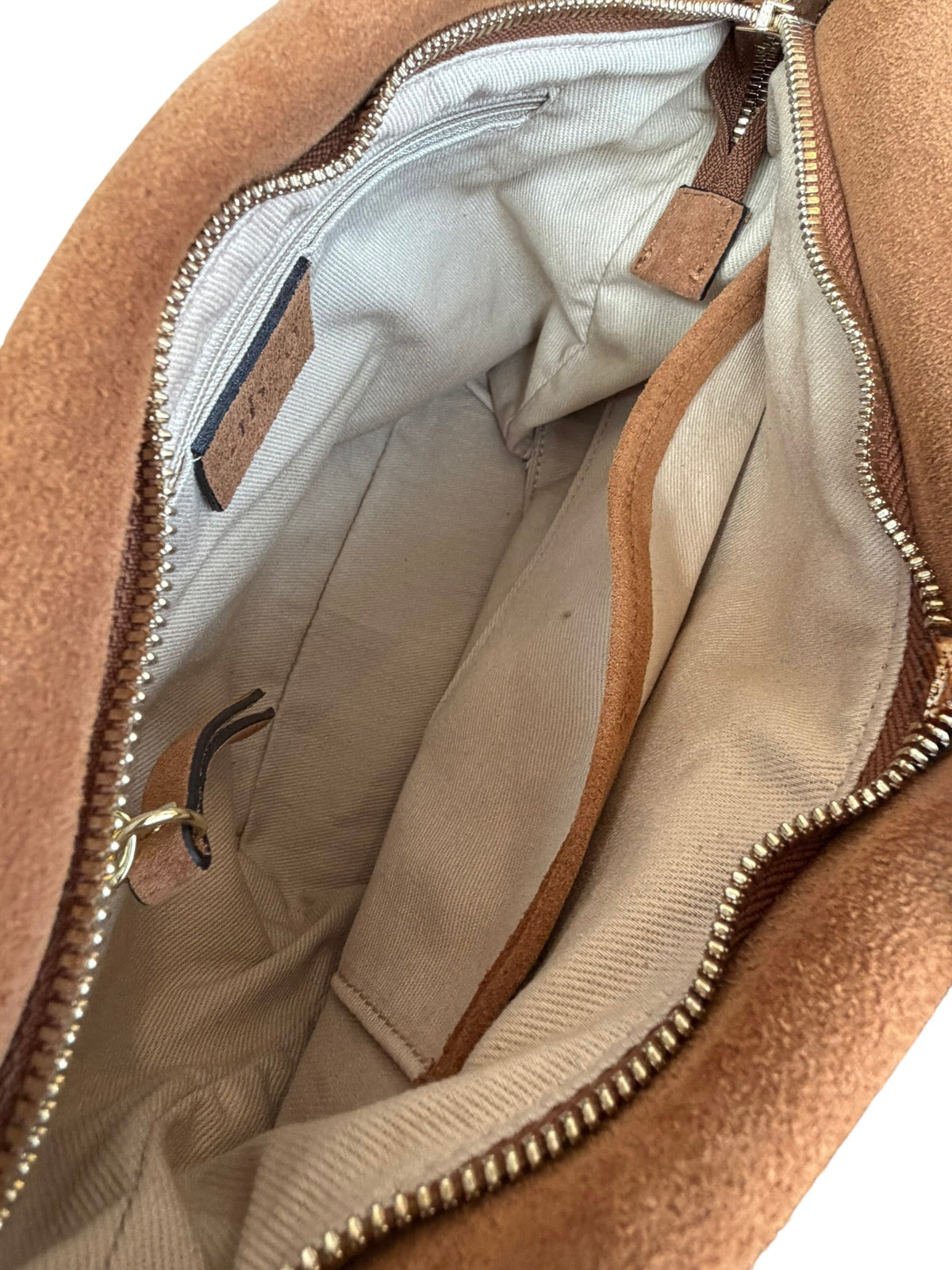 abro EBONY small Umhängetasche suede, cuoio
