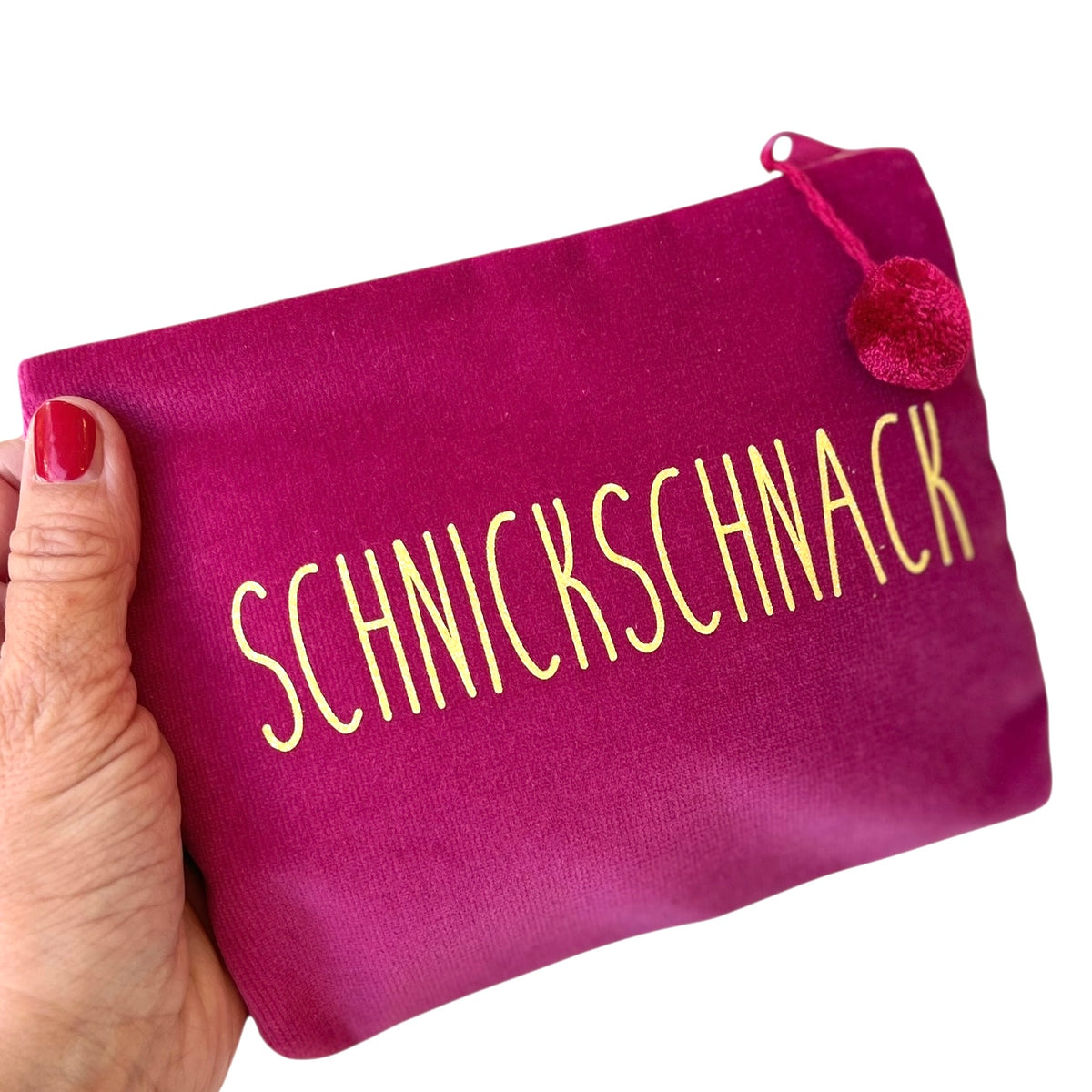 Frau Heidelberg Kosmetiktasche M pink gelb SCHNICKSCHNACK