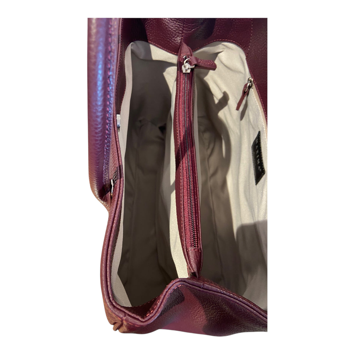 Maxima Handtasche groß burgundy, bordeaux