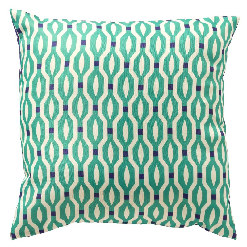 ROCKET - Outdoorkissen 45x45 cm - Wasserabweisend grün blau