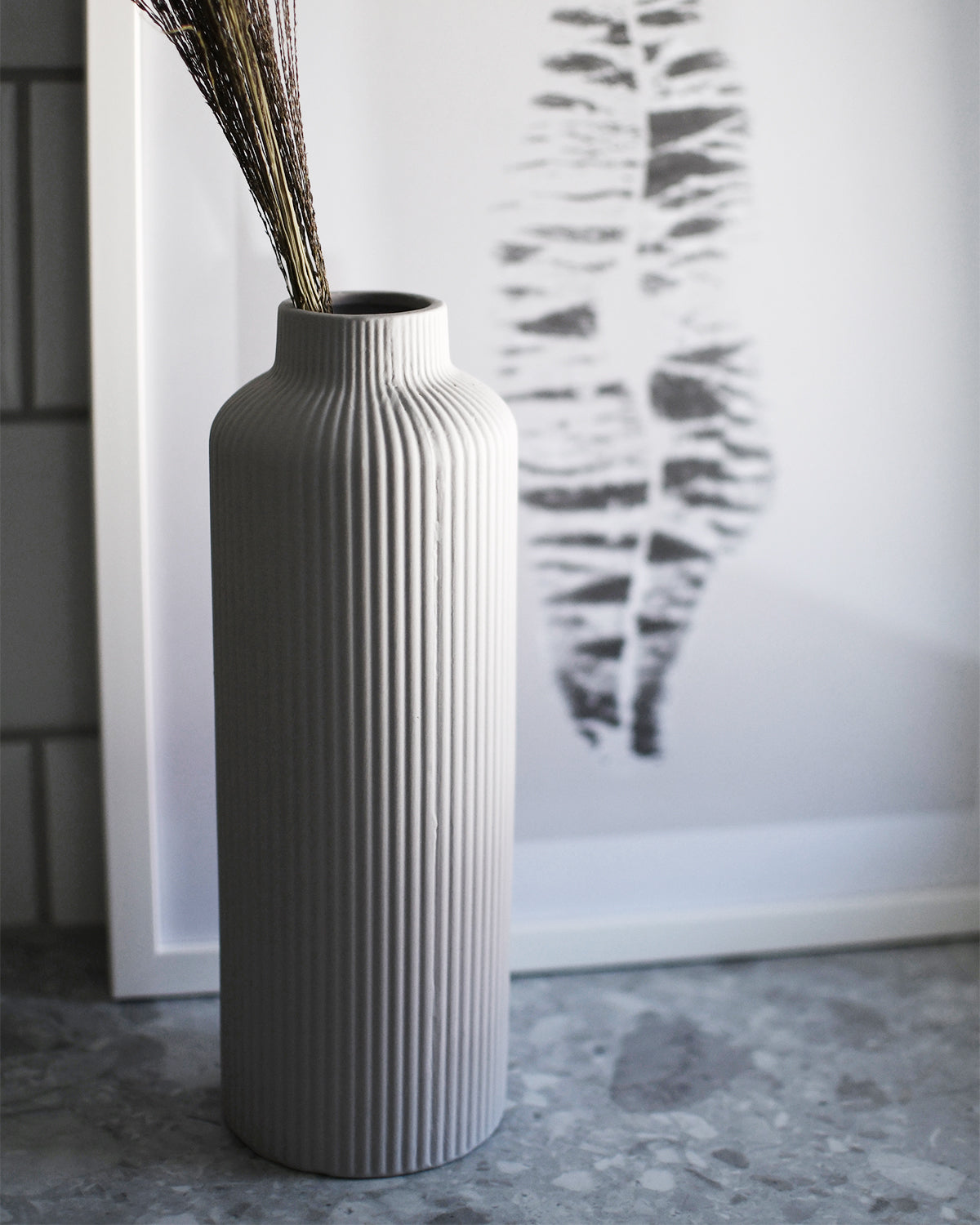 Storefactory Vase ADALA hellgrau (ohne Deko)