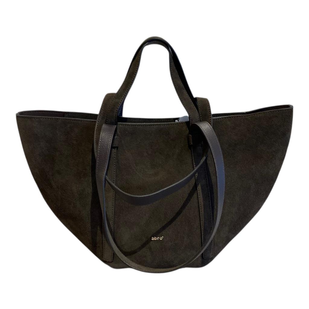 abro COSMO Shopper medium, velour, dark brown