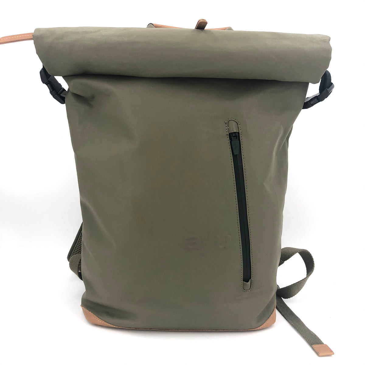 aunts & uncles Rucksack “Fukui”, fallen rock/olivgrün mit cognac