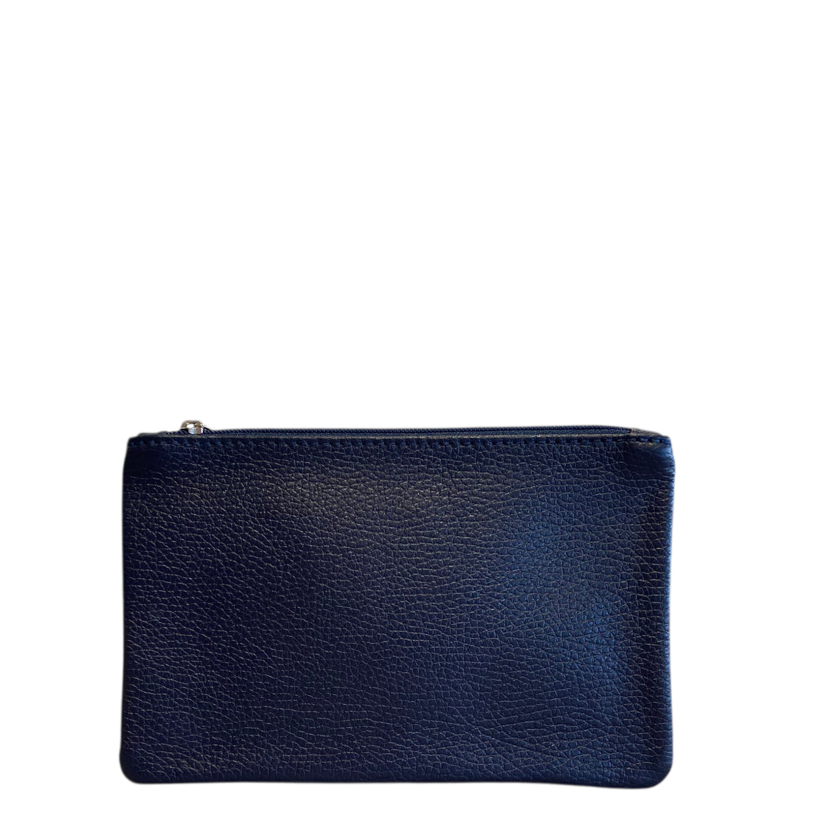 Kosmetiktasche & Taschen-Organizer S aus Leder, dunkelblau