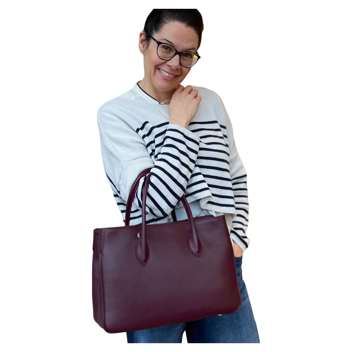 Maxima Handtasche mittel burgundy, bordeaux