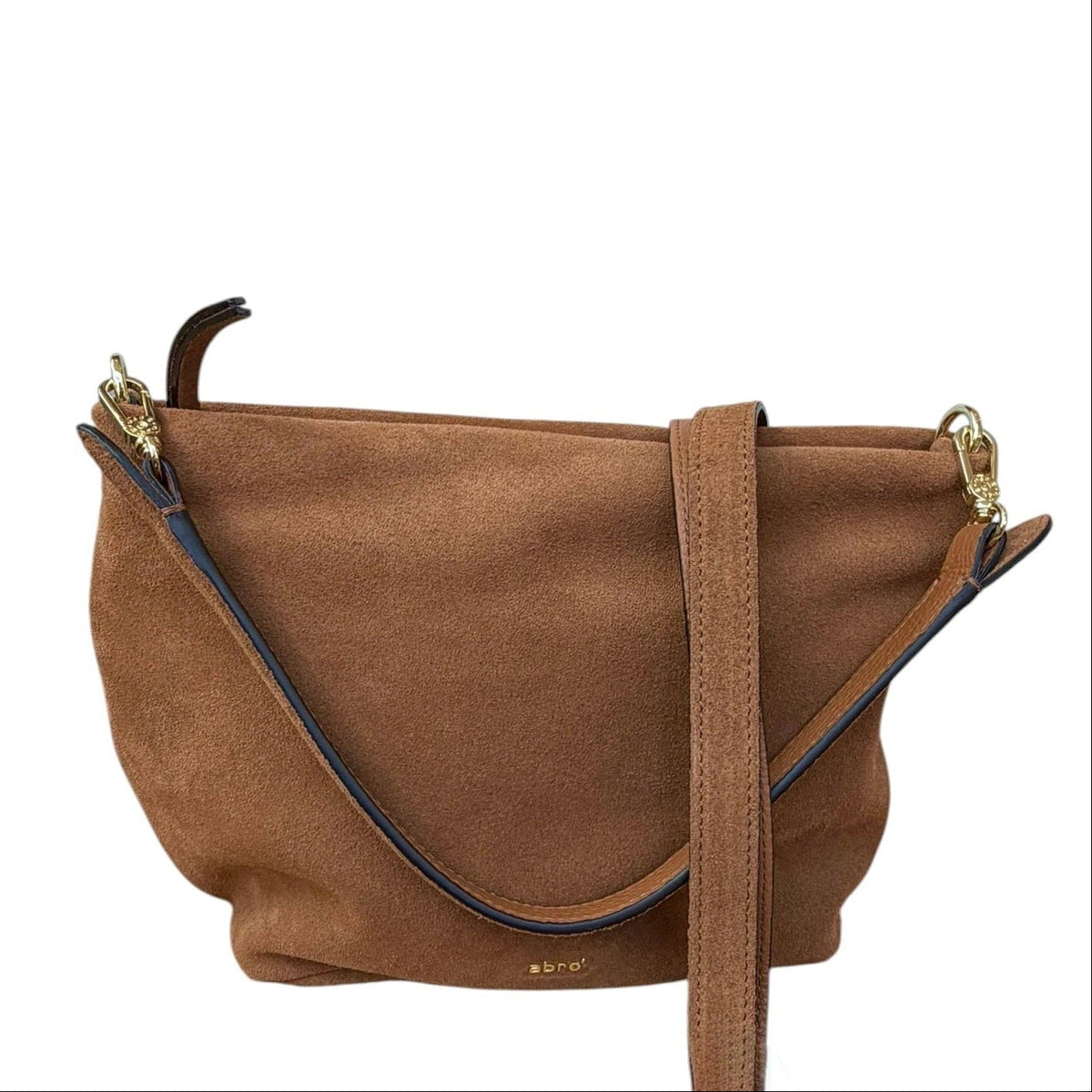 abro EBONY small Umhängetasche suede, cuoio