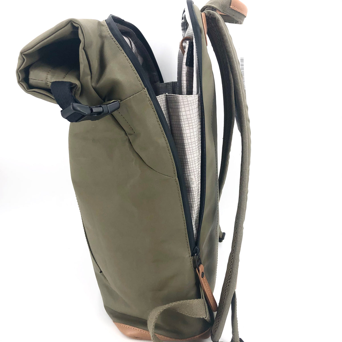 aunts & uncles Rucksack “Fukui”, fallen rock/olivgrün mit cognac