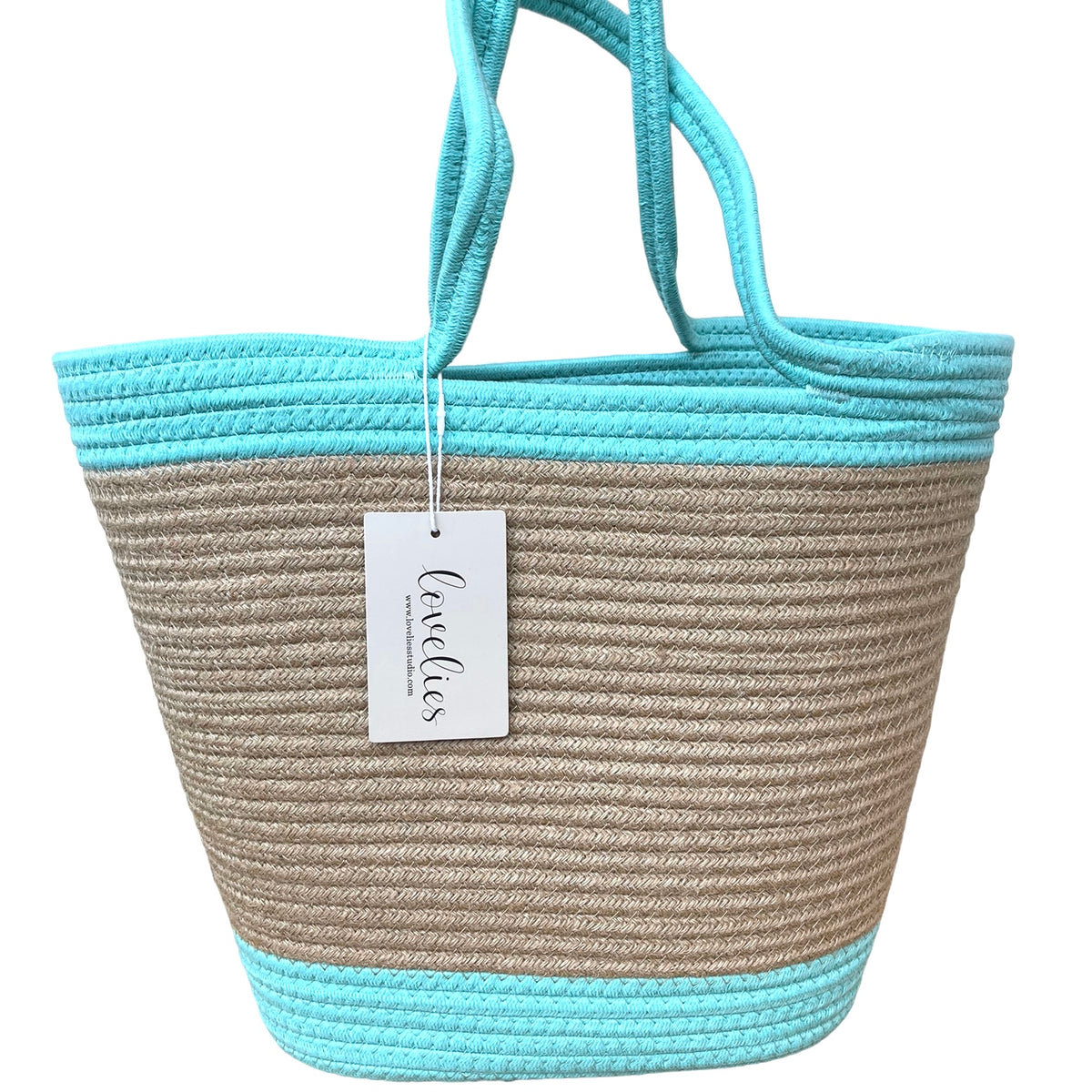 LOVELIES Sommertasche Shopper groß türkis