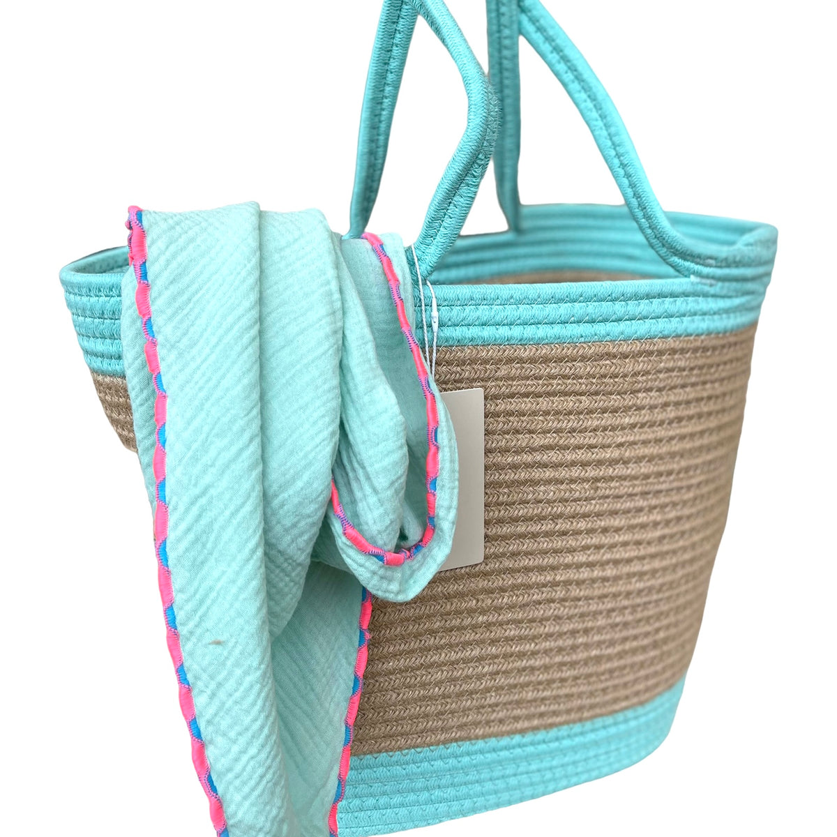 LOVELIES Sommertasche Shopper groß türkis (ohne Tuch)