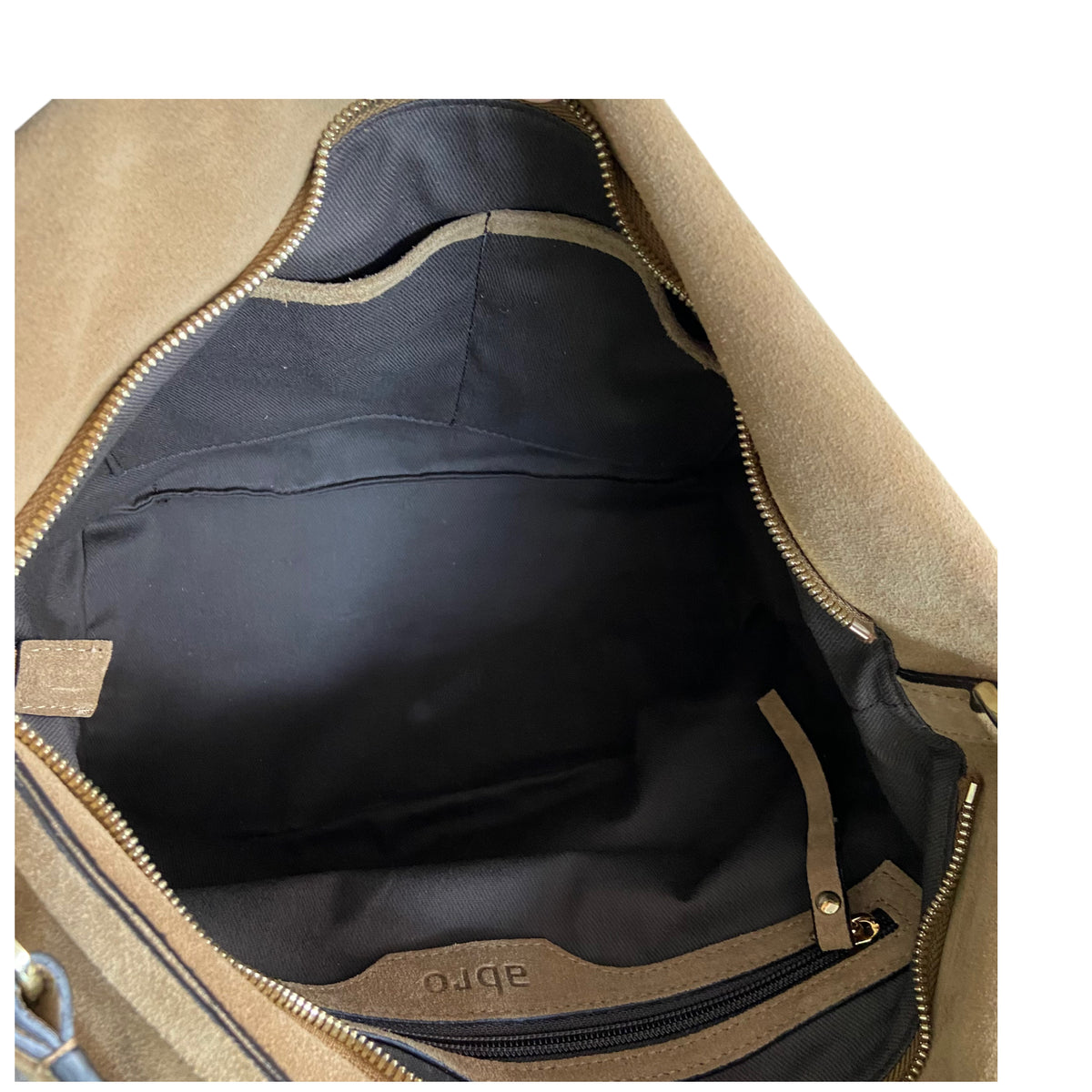 abro Ebony Hobo big Schultertasche cappuccino