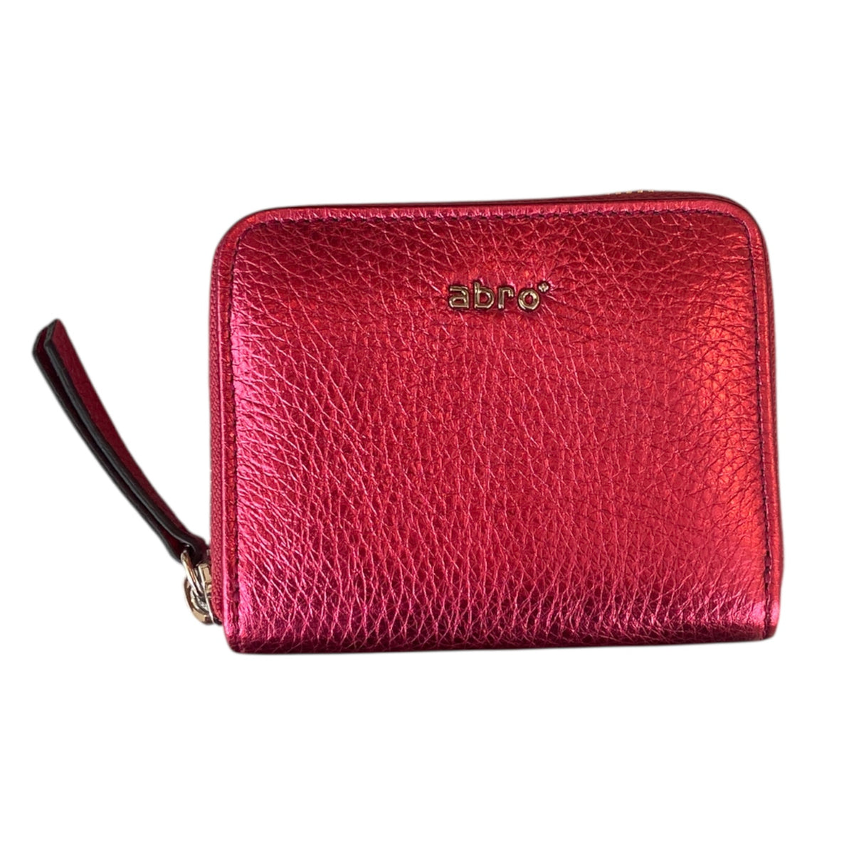 abro Geldbörse Leder glitzer pink
