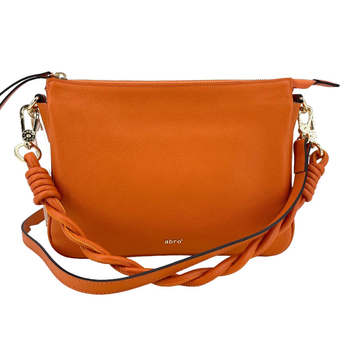 abro TWOFOLD Umhängetasche mit Einteilung, orange