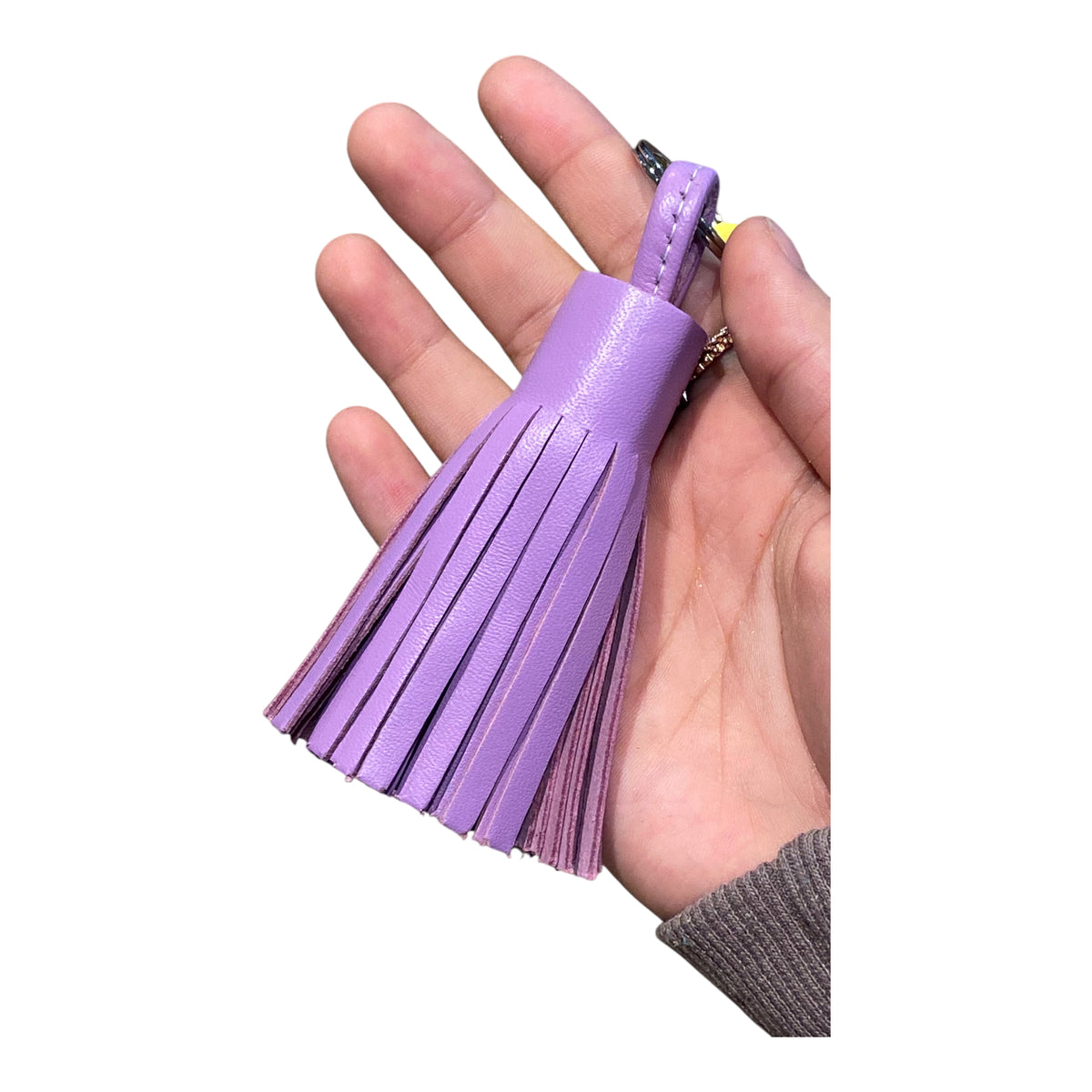 Leder Tassel Flieder – Quaste, Taschenanhänger & Schlüsselanhänger