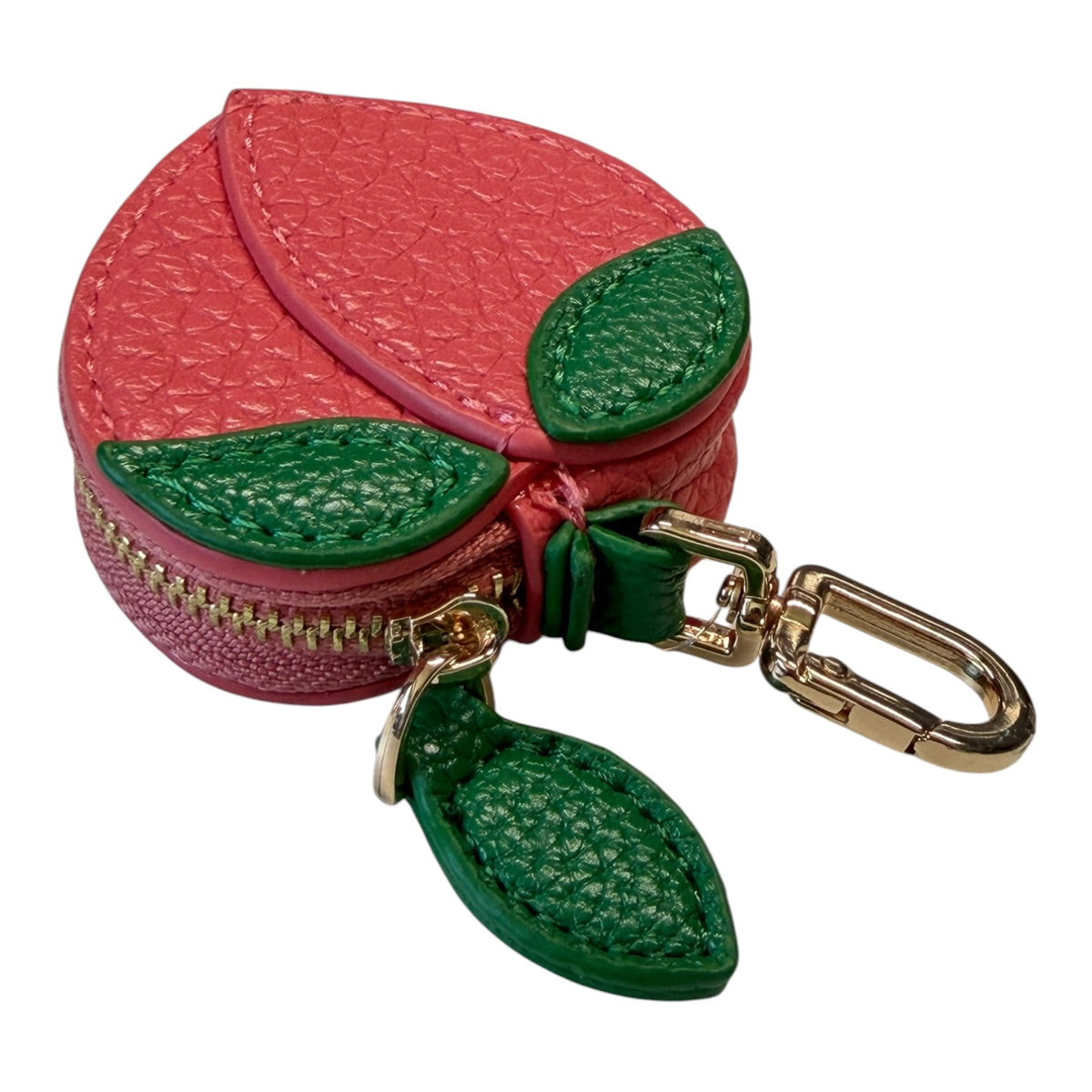 Pfirsich Schlüsselanhänger & Taschenanhänger – Mini Etui