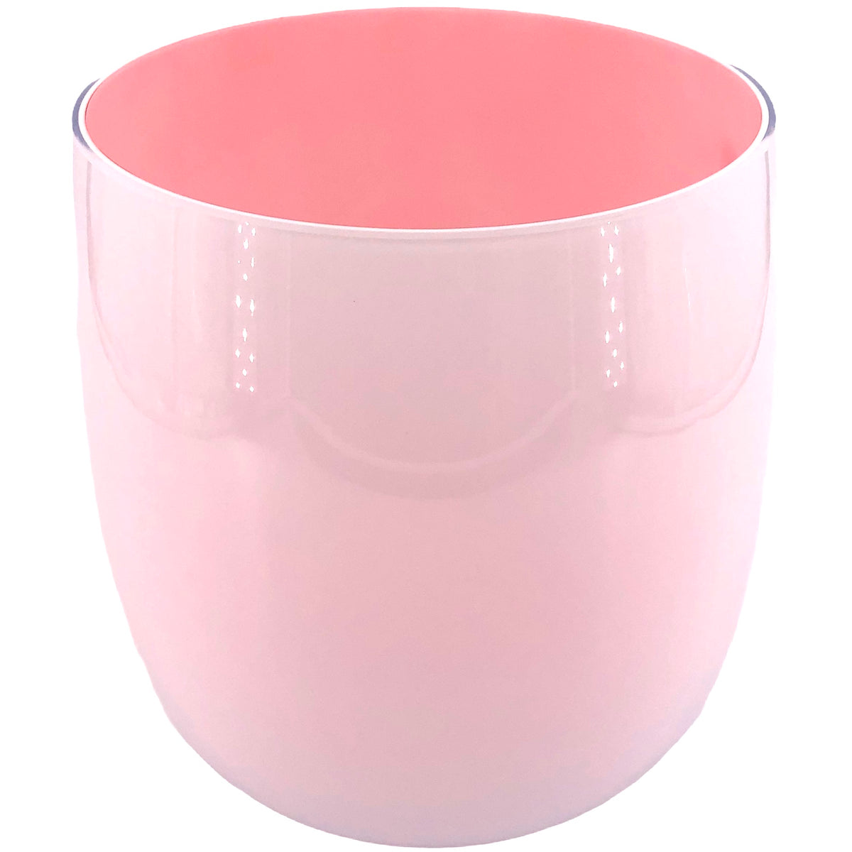 Mel Vase "Happy Spring" groß rosa Übertopf Windlicht