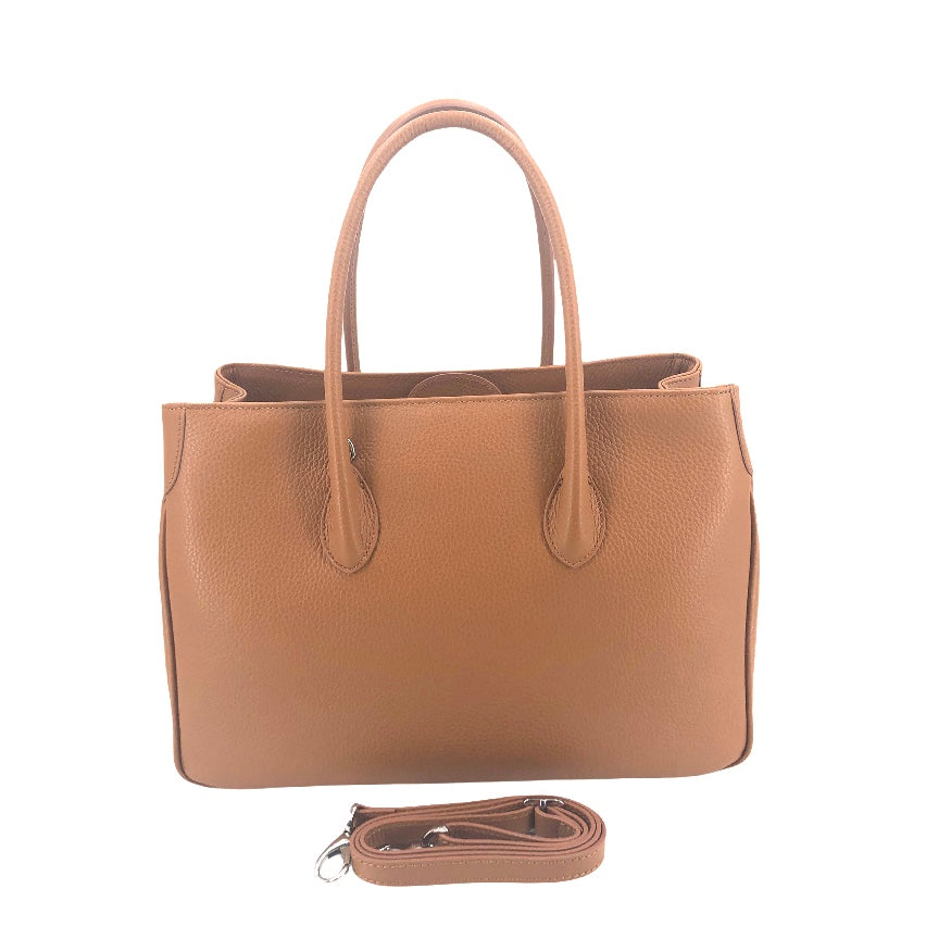 Maxima Handtasche mittel biscotto cognac