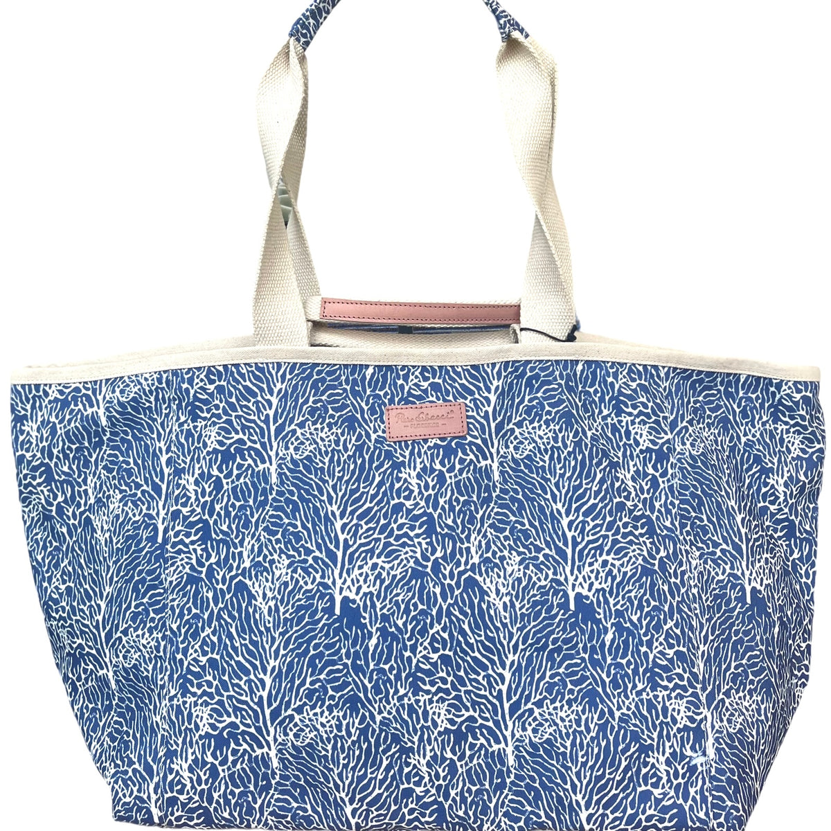 StrandtaStrandtasche Shopper Sommertasche Koralle Blausche Shopper Sommertasche Koralle Blau