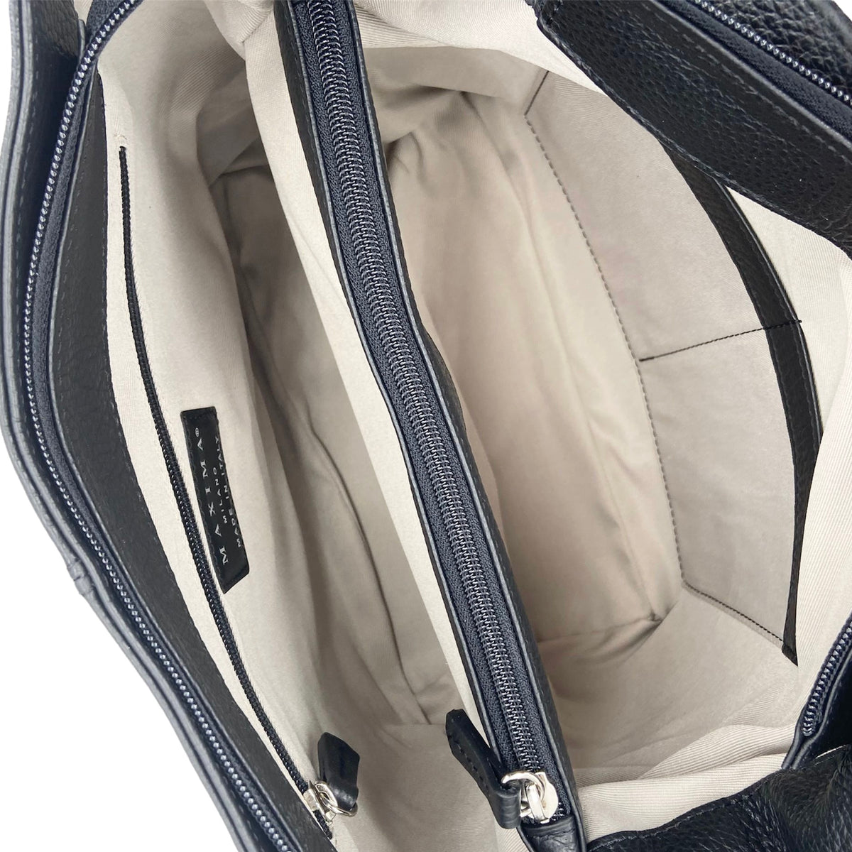 Maxima Schultertasche nero, schwarz
