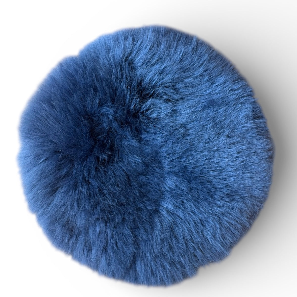 Sitzauflage Lammfell indigo dunkelblau