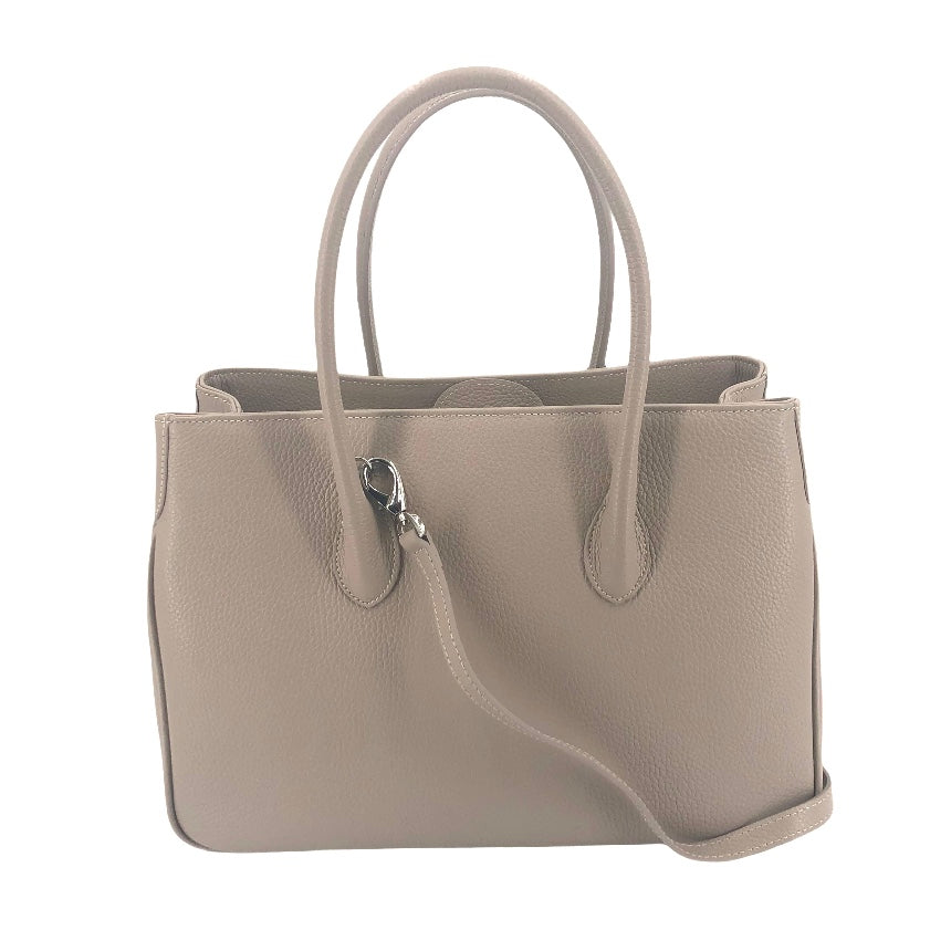 Maxima Handtasche mittel cappuccino beige
