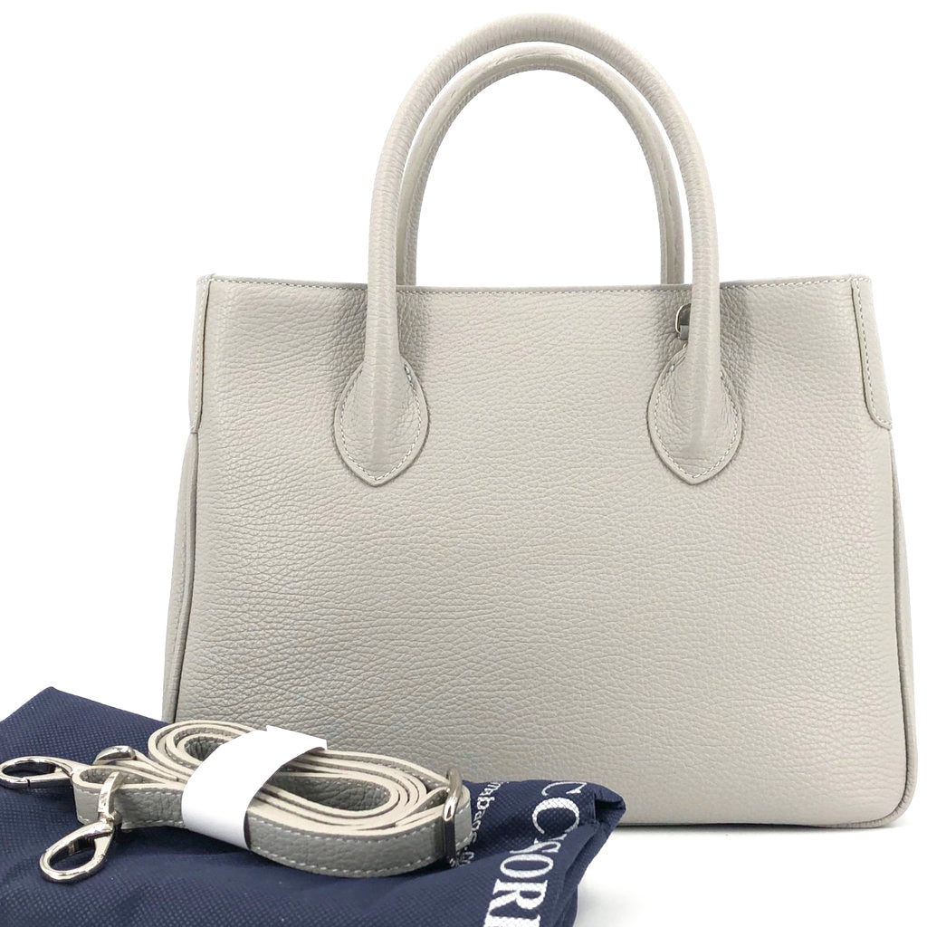 Maxima Handtasche klein, hellgrau perla