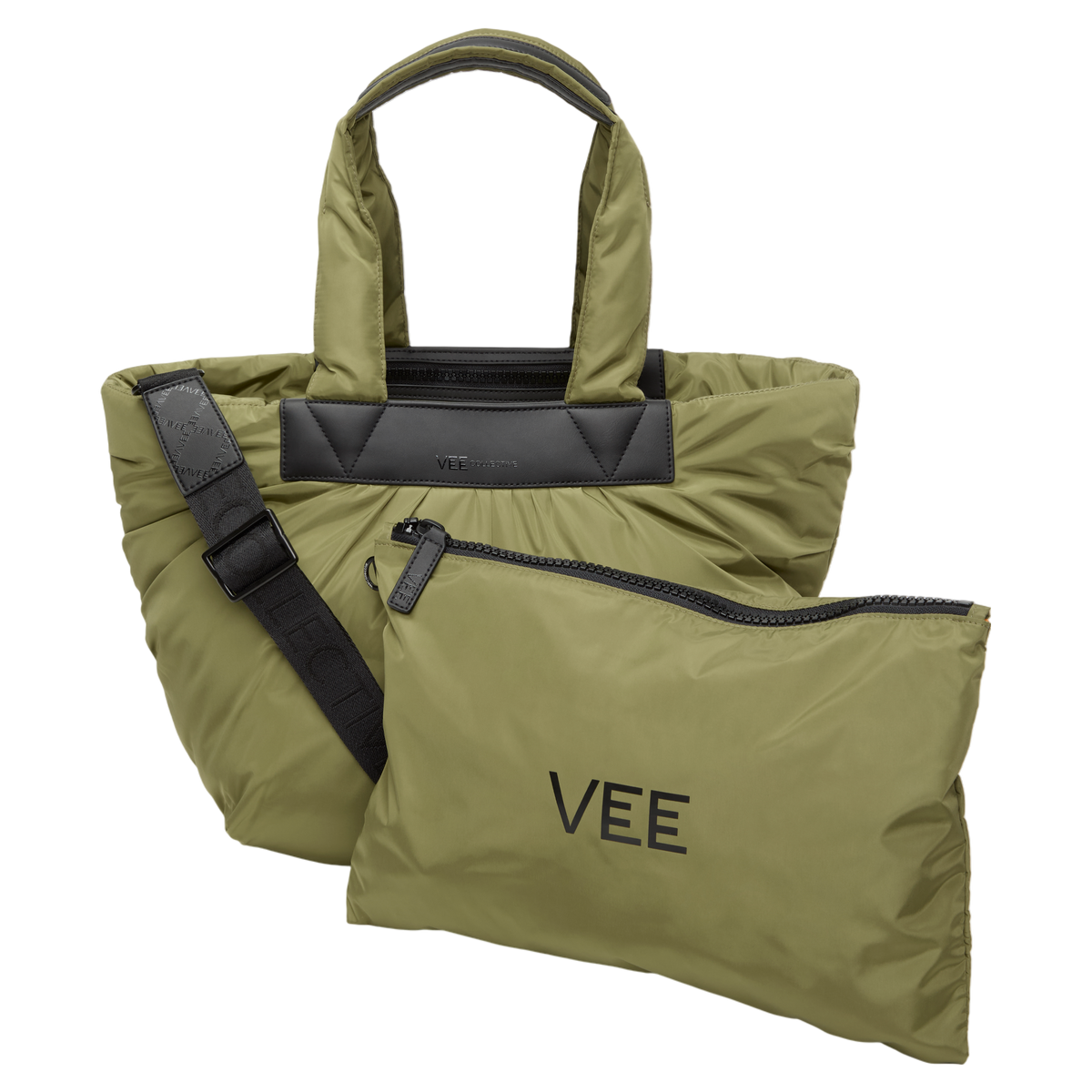 VEE Caba Tote Medium olive grün