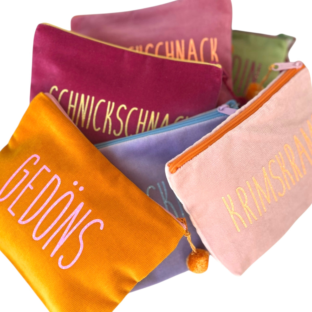 Frau Heidelberg Kosmetiktasche M orange NEON rosa GEDÖNS