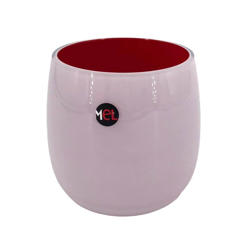 Mel Vase "Happy Spring" klein, dunkelrot