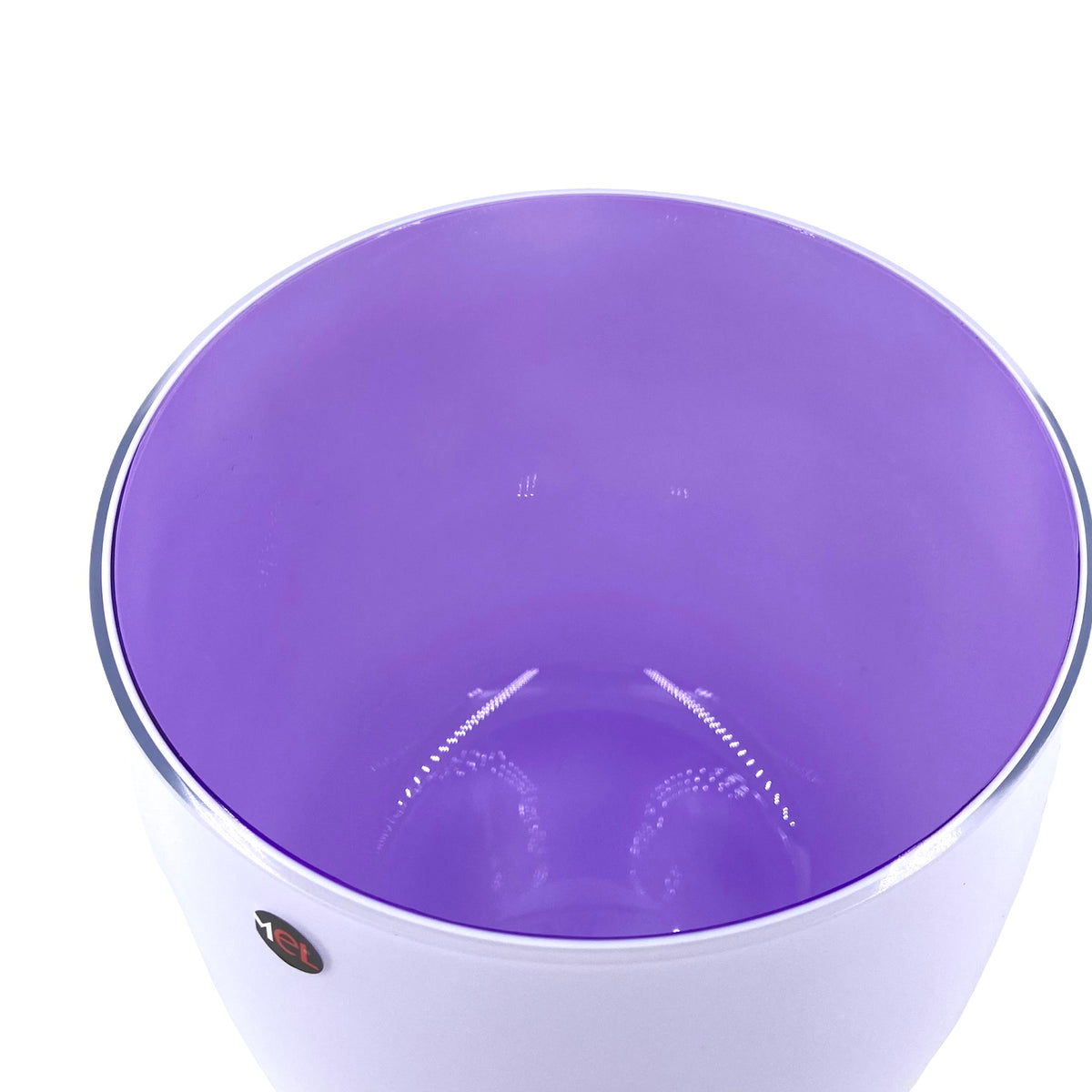 Mel Vase "Happy Spring" groß lila lavendel