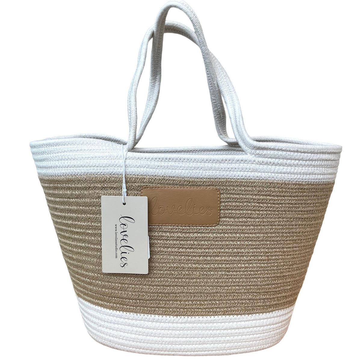 LOVELIES Sommertasche Shopper weiß