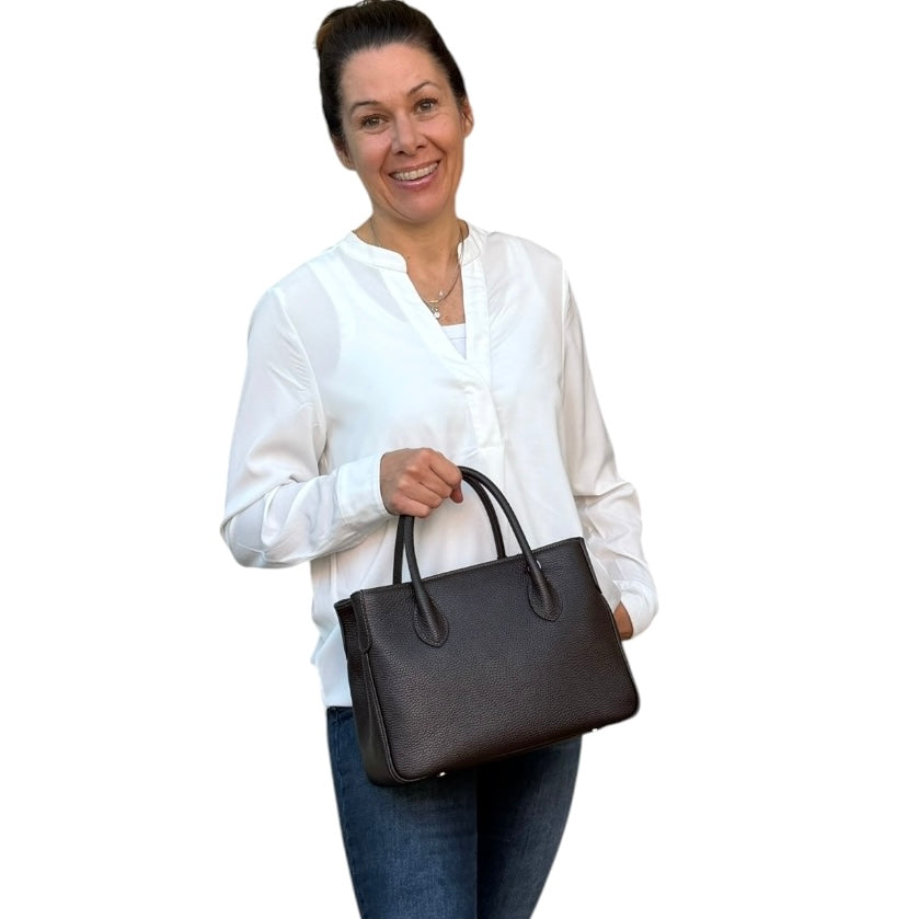 Maxima Handtasche klein braun dunkelbraun moka
