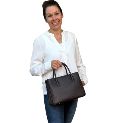Maxima Handtasche klein braun dunkelbraun moka