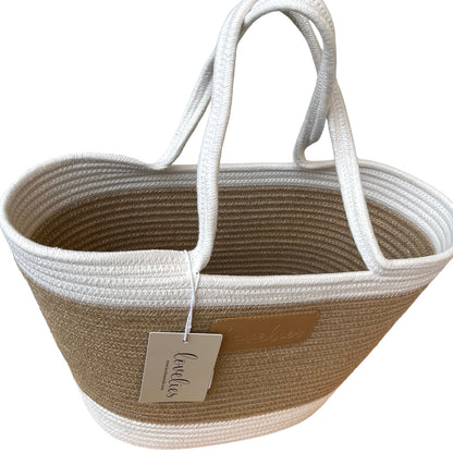 LOVELIES Sommertasche Shopper weiß