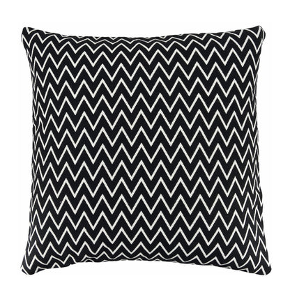 Orskov Kissenhülle Zig Zag 60x60 cm, schwarz/weiss