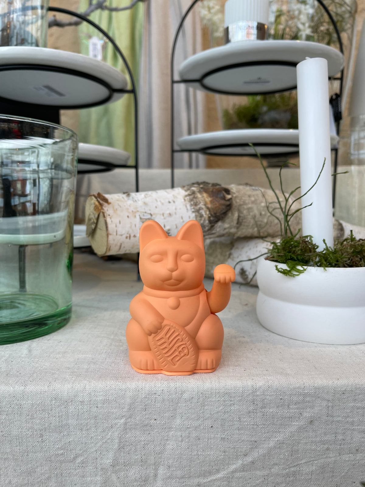 DONKEY PRODUCTS Winkekatze MINI peach, orange