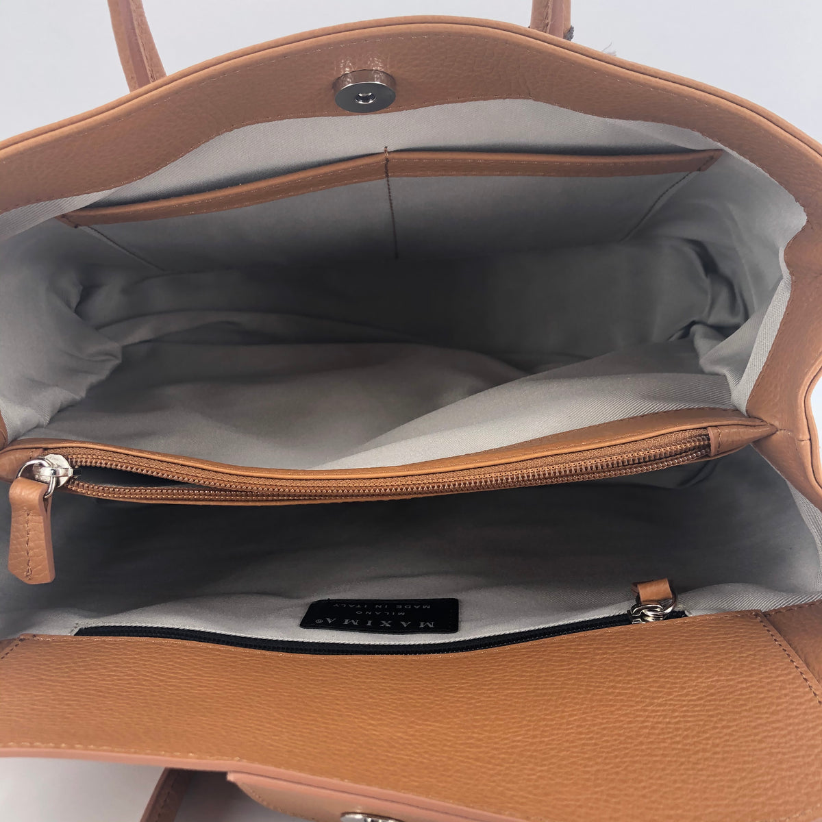 Maxima Handtasche mittel biscotto cognac