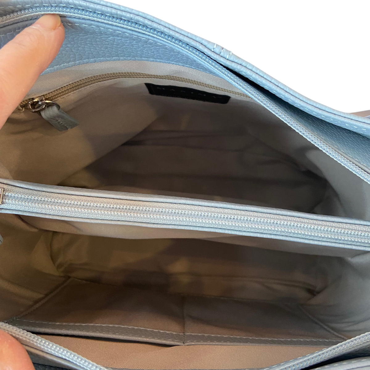 Maxima Schultertasche cielo, hellblau
