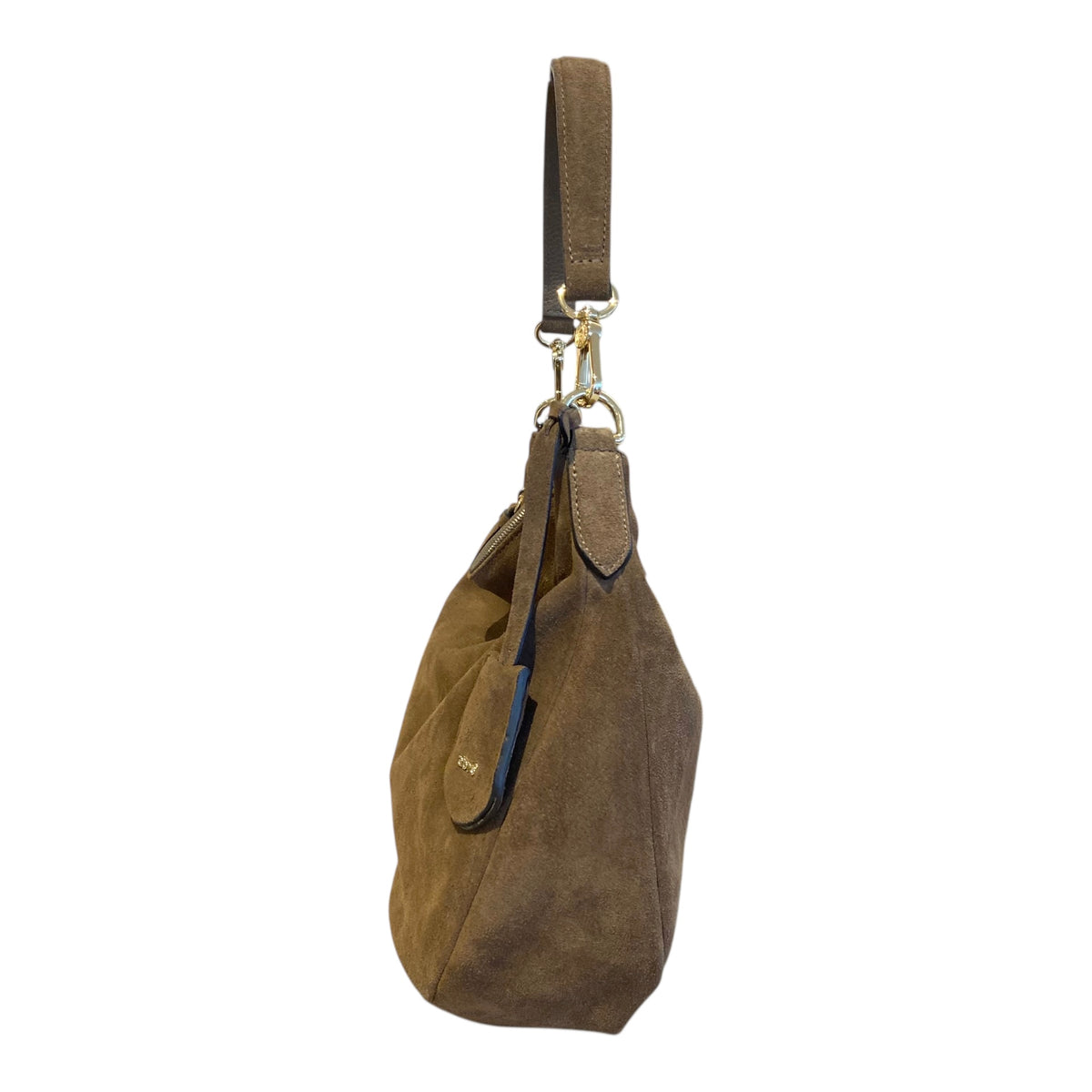 abro JUNA Hobo small velour, khaki