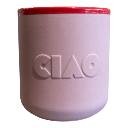 Chic Mic Good Mood Cup Porzellanbecher CIAO  380ml, rot/rosa