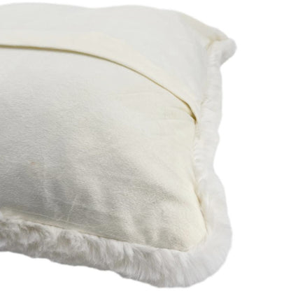 Skinnwille Webpelzkissen FLUFFY weiß, 45 x 45 cm