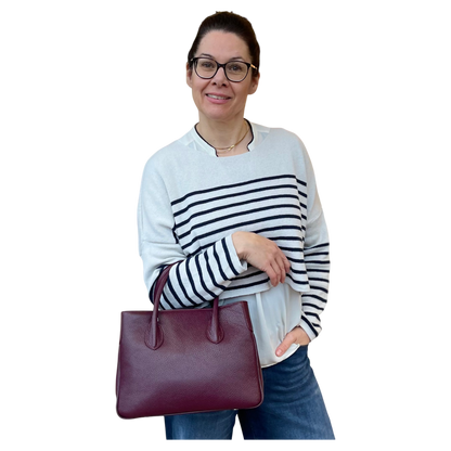 Maxima Handtasche klein burgundy, bordeaux