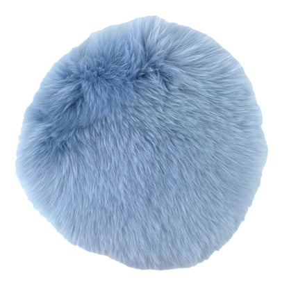 Sitzauflage Lammfell himmelblau blau