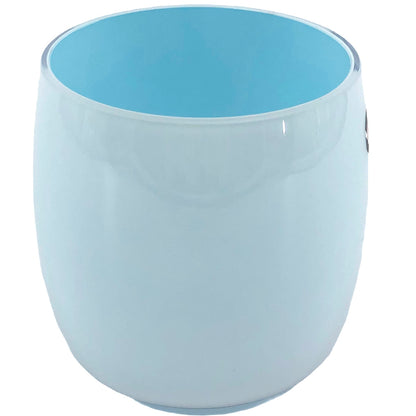 Mel Vase "Happy Spring" groß pastellblau