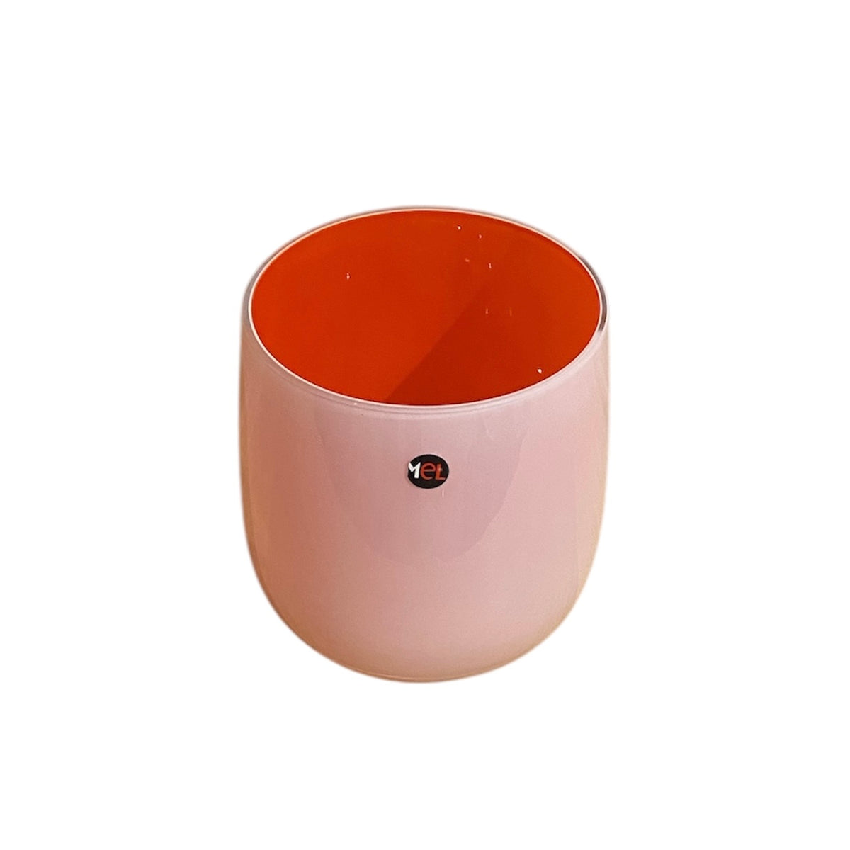 MEL Vase "Happy Spring" mittel weinrot