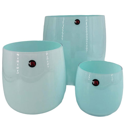 Mel Vase "Happy Spring", türkis
