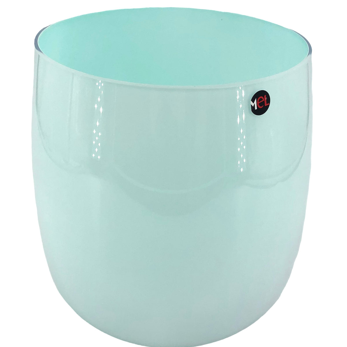 Mel Vase "Happy Spring", groß, türkis