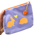 Frau Heidelberg Kosmetiktasche M lavendel NEON orange Hase & Igel