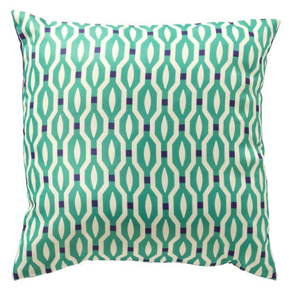 ROCKET - Outdoorkissen 45x45 cm - Wasserabweisend grün blau