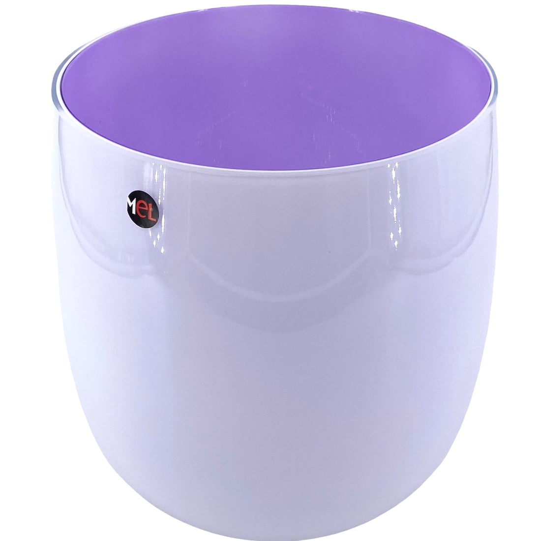 Mel Vase "Happy Spring" groß lila lavendel
